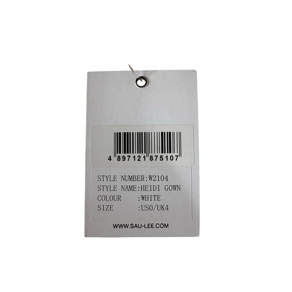 Sau Lee Heidi Wedding Gown Maxi Strapless Bridal Formal Classy Princess Sz 0 - Picture 13 of 14